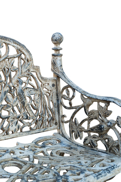 Biscottini Panchina Liberty in ghisa finitura anticata Molto Robusta, stabile Offerta