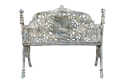 Biscottini Panchina Liberty in ghisa finitura anticata Molto Robusta, stabile Offerta