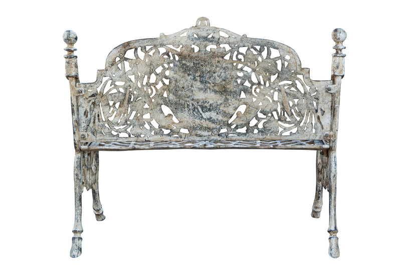 Biscottini Panchina Liberty in ghisa finitura anticata Molto Robusta, stabile Offerta