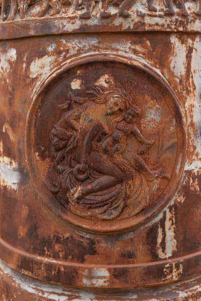 Biscottini Vecchia colonna in fusione di ghisa Molto solida robusta Offerta Speciale