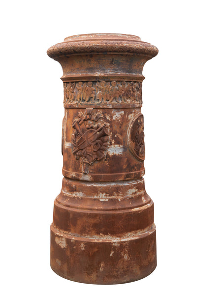 Biscottini Vecchia colonna in fusione di ghisa Molto solida robusta Offerta Speciale