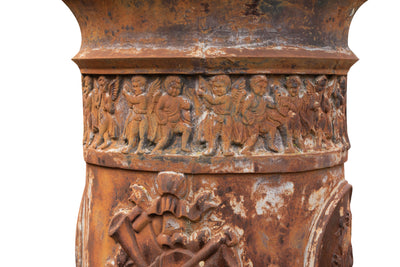 Biscottini Vecchia colonna in fusione di ghisa Molto solida robusta Offerta Speciale