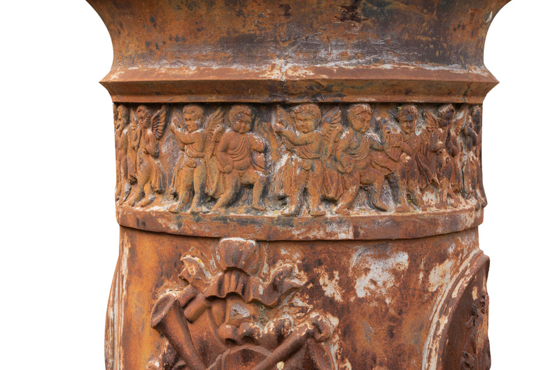 Biscottini Vecchia colonna in fusione di ghisa Molto solida robusta Offerta Speciale