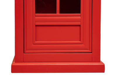 Biscottini Libreria a vetrina in stile cabina telefonica inglese in legno