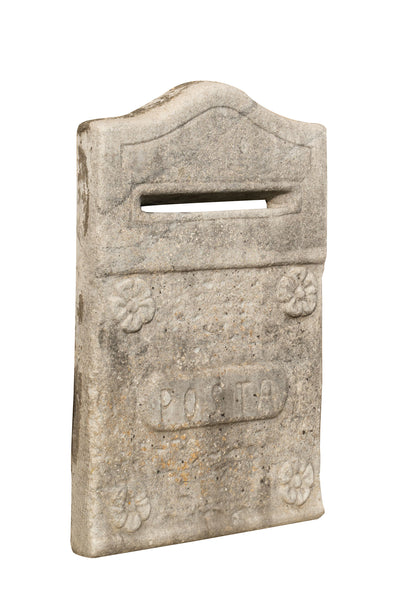 Biscottini Vecchia cassetta della posta in fusione di ghisa finitura anticata Molto