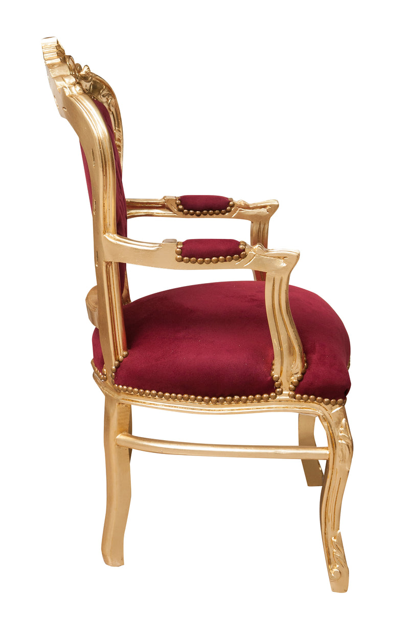 Biscottini Poltrona stile francese Luigi XVI in legno massello di faggio XVI, faggio,