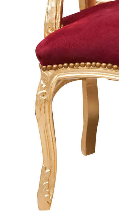 Biscottini Poltrona stile francese Luigi XVI in legno massello di faggio XVI, faggio,