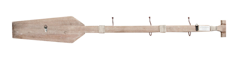 Biscottini Attaccapanni da parete a forma di remo in legno massello L116,5XPR6,5XH15 cm