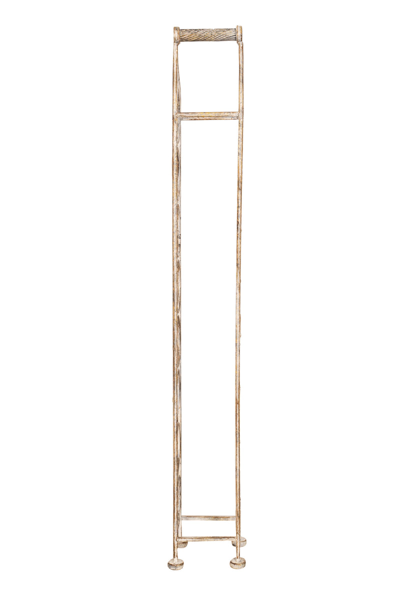 Biscottini Porta bottiglie in ferro battuto finitura bianca anticata Molto stabile robusta