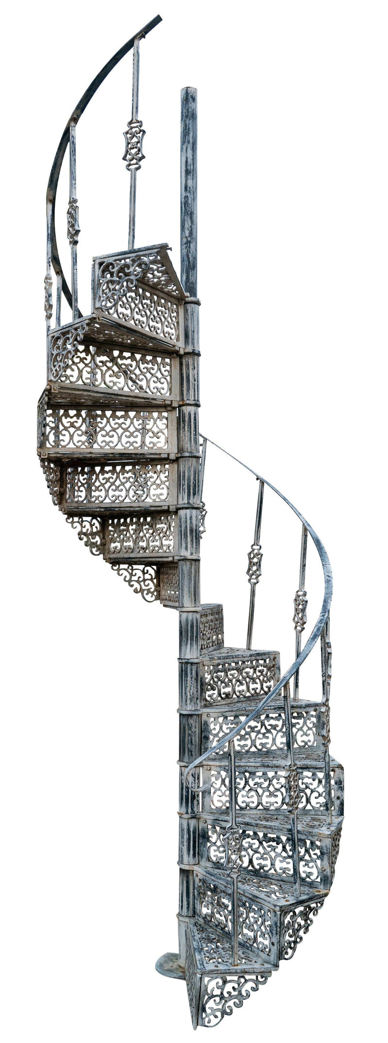 Biscottini Scala a chiocciola in fusione ghisa finitura anticata Molto stabile, robusta