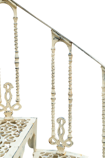 Biscottini Scala a chiocciola in fusione ghisa finitura anticata Molto stabile, robusta