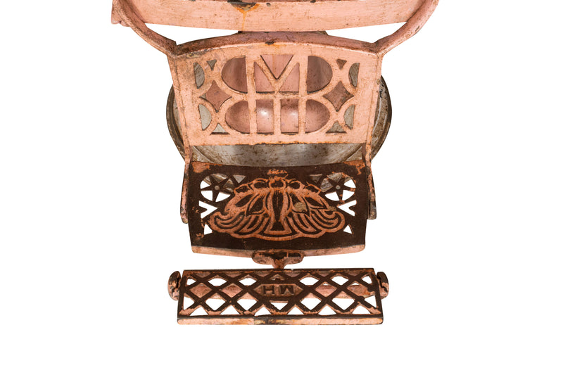 Biscottini Vecchia sedia poltrona da barbieri restaurata Antica seduta dimensioni Offerta