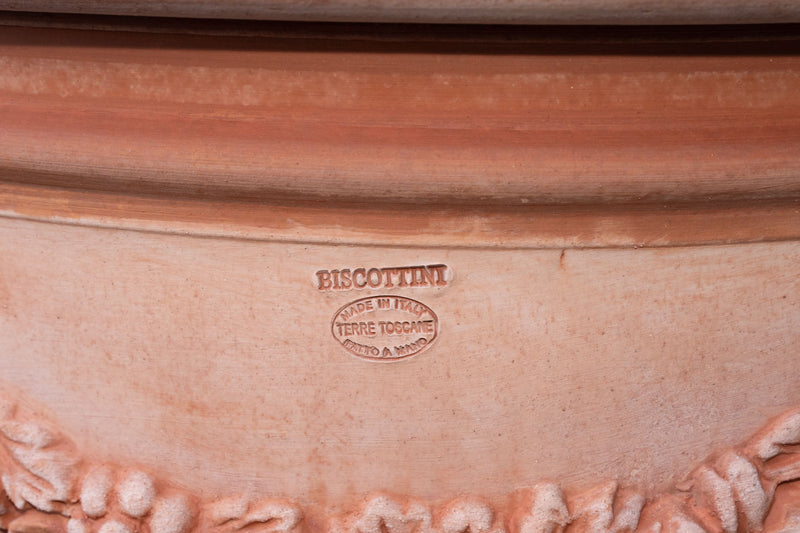 Biscottini Vaso in Terracotta 100% Made in Italy interamente Lavorata a Mano realizzato