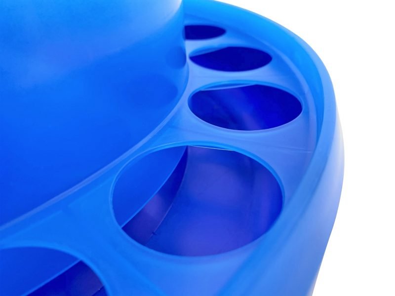 Mangiatoia a tramoggia per avicoli, capacità 14 Kg: Design Ergonomico e Antispreco, Ideale per Diverse Specie Avicole