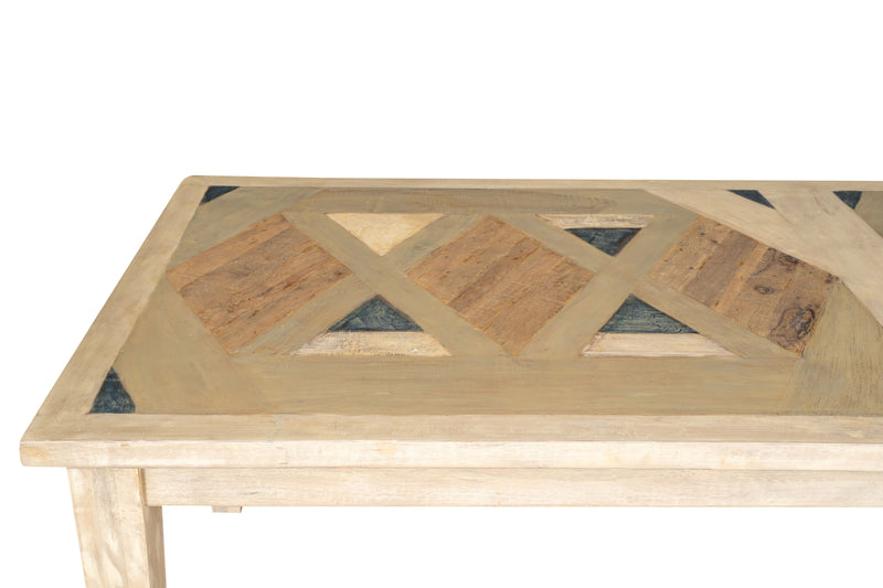 Biscottini Tavolo in legno massello rettangolare scrivania realizzato vecchio Offerta