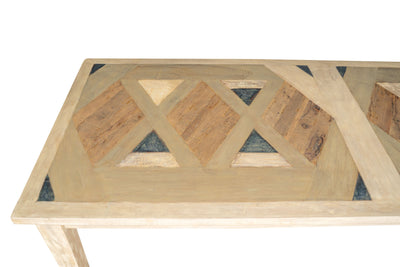 Biscottini Tavolo in legno massello rettangolare scrivania realizzato vecchio Offerta