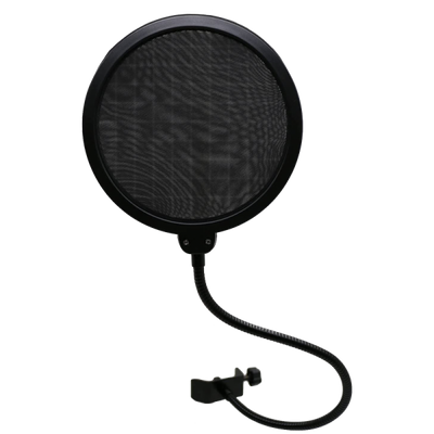 Braccio Supporto Regolabile da tavolo per Microfono e Smartphone con Filtro Antipop- Ragno- Clips