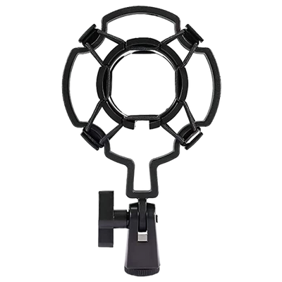 Braccio Supporto Regolabile da tavolo per Microfono e Smartphone con Filtro Antipop- Ragno- Clips