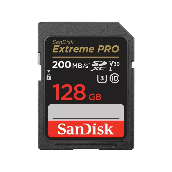 SanDisk Extreme PRO SD 128GB C10 UHS-I SDXC 200MB/s