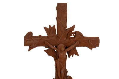 Biscottini Croce in fusione di ghisa finitura ruggine naturale Riproduzione antica