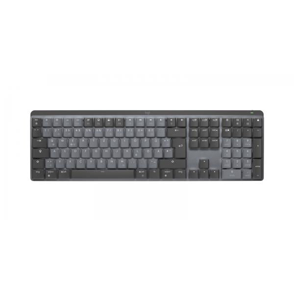 Logitech MX Mechanical tastiera RF senza fili + Bluetooth QWERTZ Tedesco Grafite, Grigio