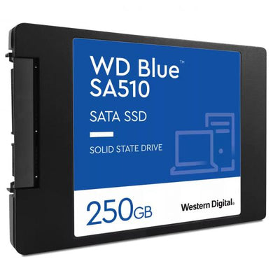 Western Digital Blue SA510 250 GB 2.5 Serial ATA III (WD 250GB Blue SA510 G3 SSD, 2.5, SATA3, R/W 555/440 MB/s, 80K/78K IOPS, 7mm)