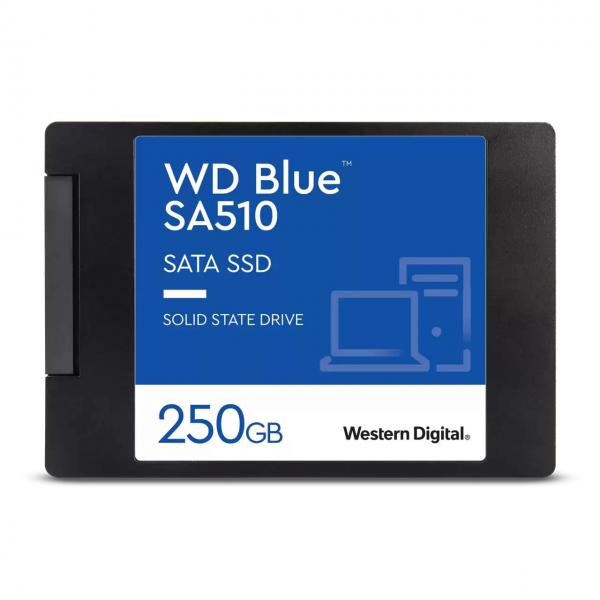 Western Digital Blue SA510 250 GB 2.5 Serial ATA III (WD 250GB Blue SA510 G3 SSD, 2.5, SATA3, R/W 555/440 MB/s, 80K/78K IOPS, 7mm)