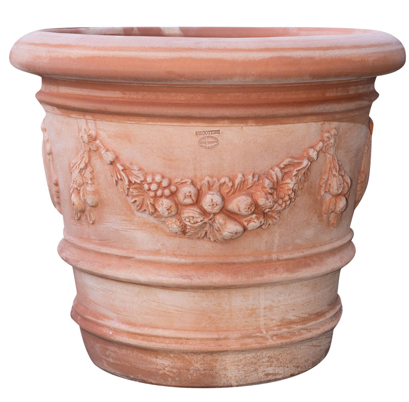 Biscottini Vaso in Terracotta 100% Made in Italy interamente Lavorata a Mano realizzato