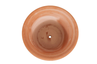 Biscottini Vaso in terracotta Galestro festonato 100% Made in Italy, interamente fatto a mano