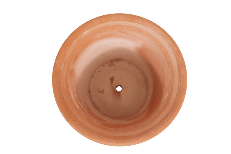 Biscottini Vaso in terracotta Galestro festonato 100% Made in Italy, interamente fatto a mano