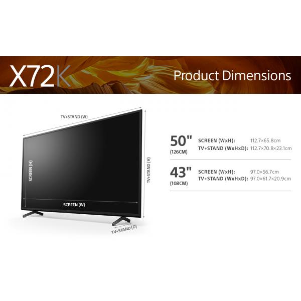 Sony Bravia X72k Tv Led 50&