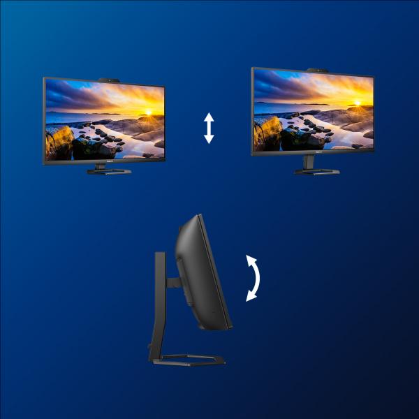 PHILIPS MONITOR CURVO 34 WLED VA 21:9 UWQHD 4MS, DP/HDMI, USB-C DOCKING, WEBCAM, REG ALTEZZA, MULTIM