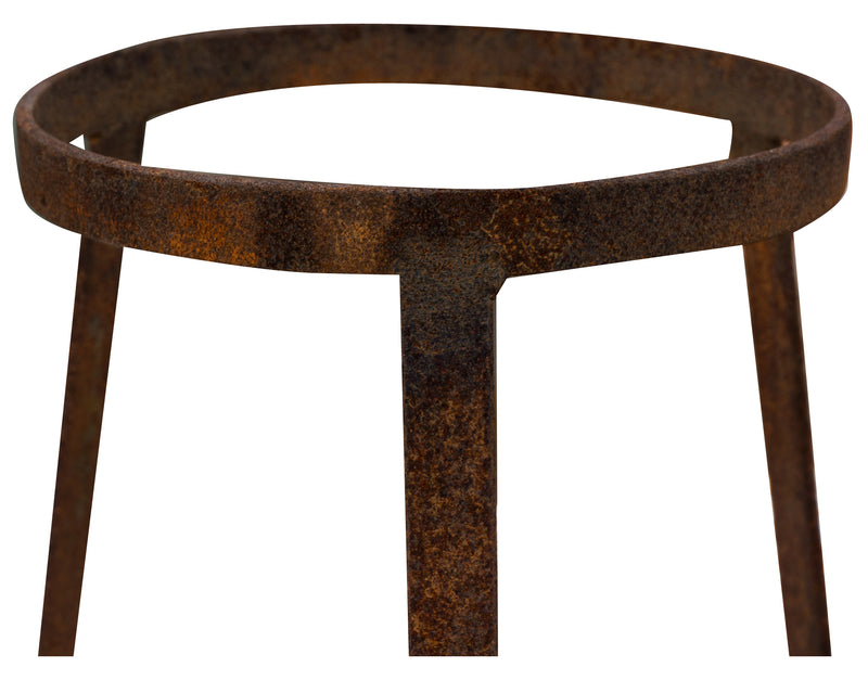 Biscottini Base portavasi in ferro pieno diam.21xH21 cm. portavaso forgiato mano Offerta