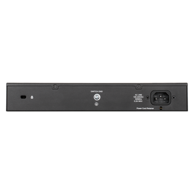 D-LINK SWITCH POE 24 PORTE GIGABIT SMART MANAGED, FANLESS, 802.1Q VLAN, 802.1p QoS, 11 RACKMOUNT INSTALLATION