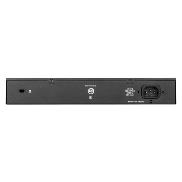 D-LINK SWITCH POE 24 PORTE GIGABIT SMART MANAGED, FANLESS, 802.1Q VLAN, 802.1p QoS, 11 RACKMOUNT INSTALLATION
