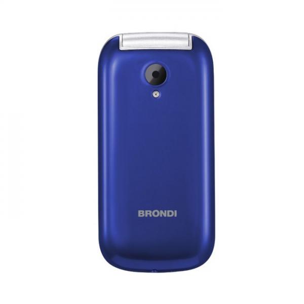 BRONDI STONE+ (BLU) - TELEFONO CELLULARE PER ANZIANI - TORCIA - FOTOCAMERA