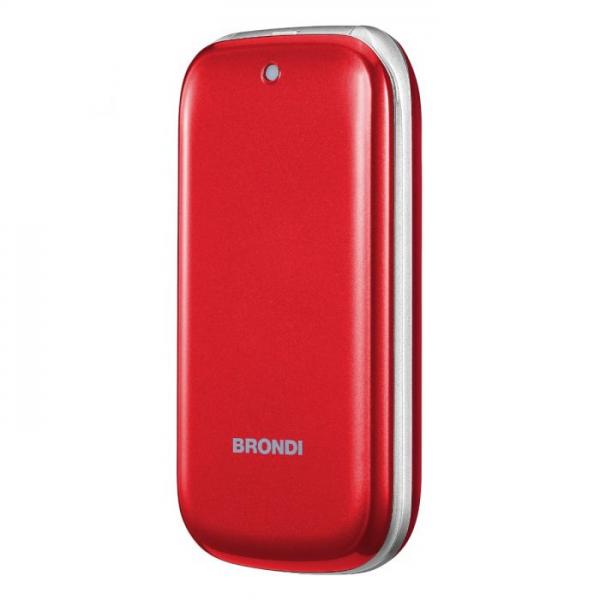 BRONDI STONE+ (ROSSO) - TELEFONO CELLULARE PER ANZIANI - TORCIA - FOTOCAMERA