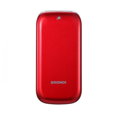 BRONDI STONE+ (ROSSO) - TELEFONO CELLULARE PER ANZIANI - TORCIA - FOTOCAMERA