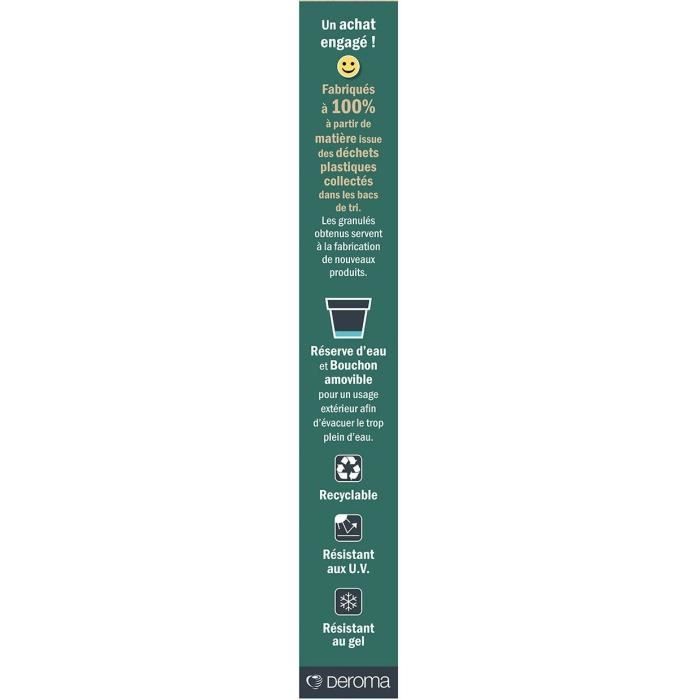 Vaso da fiori - DEROMA - Vaso Save R - 58L - 48cm - Bianco