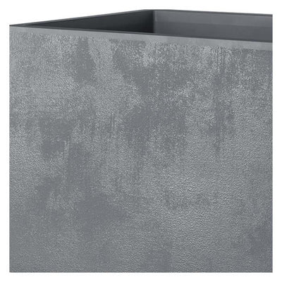 Vaso da fiori Cube - DEROMA - Millennium R - Grigio cenere - Autoirrigante - 39 cm