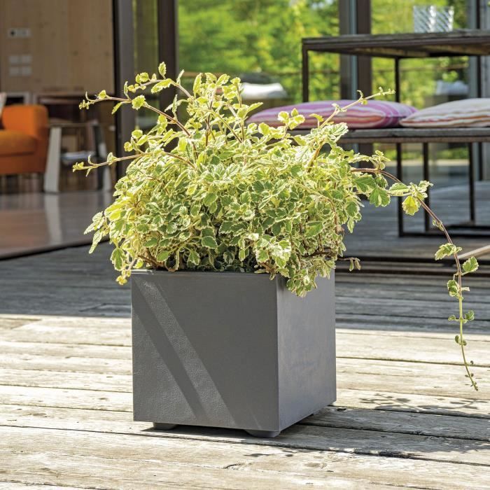 Vaso Cubo - DEROMA - Millennium R - Antracite - Con riserva d&