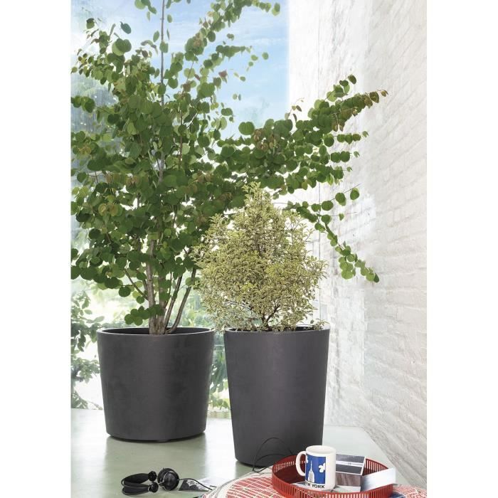 Vaso portafiori - DEROMA - Millennium R - Antracite - Con riserva d&