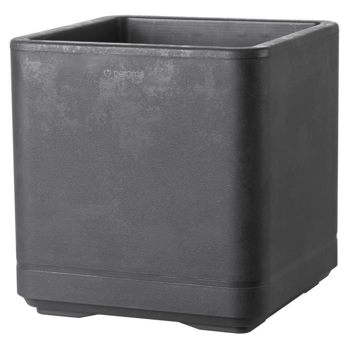 Vaso da fiori Cube - DEROMA- Cosmo - Antracite - Con riserva d&