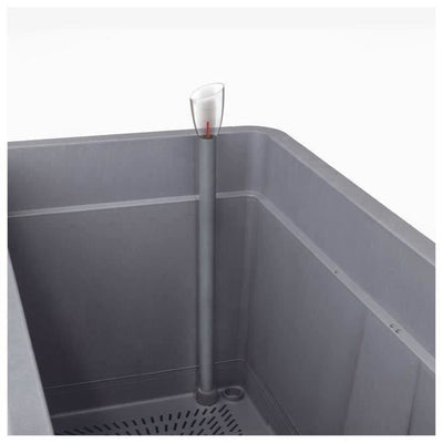 Fioriera Muret - DEROMA - Cosmo - Grigio cenere - Con riserva d'acqua - Ruote - 78 cm