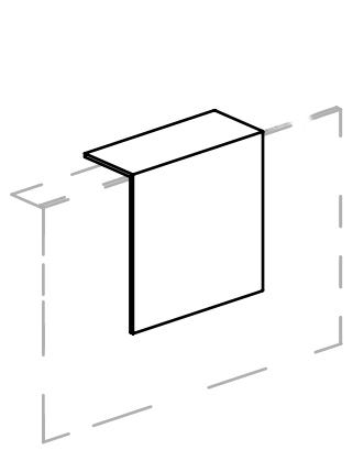 Alzata per reception cm. 70x30x70h