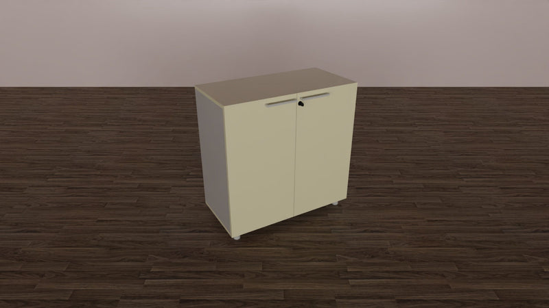 Contenitore per ufficio con 2 ante in melaminico in vari colori cm. 80x40x76h