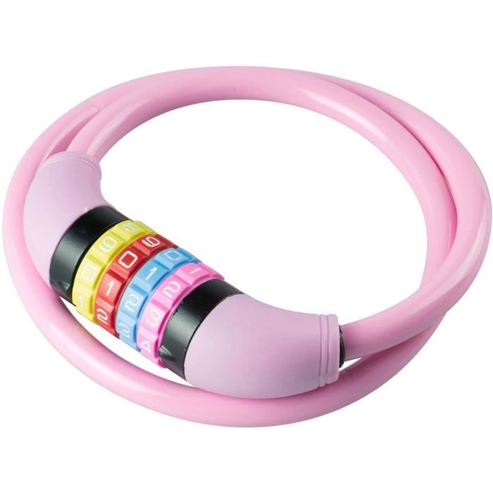 Lucchetto per bici per bambini - BURG WACHTER - 210 C 65 KIDS - Colore, codice, 65 cm, acciaio 10 mm