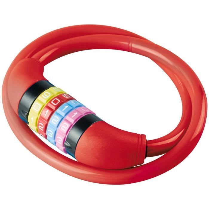 Lucchetto per bici per bambini - BURG WACHTER - 210 C 65 KIDS - Colore, codice, 65 cm, acciaio 10 mm
