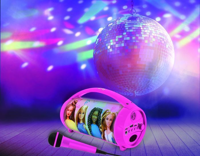Altoparlante Bluetooth wireless illuminato con microfono Barbie