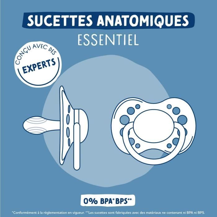 Ciucci anatomici Duo - DODIE - EDL A102 - +6 mesi - Ippopotamo